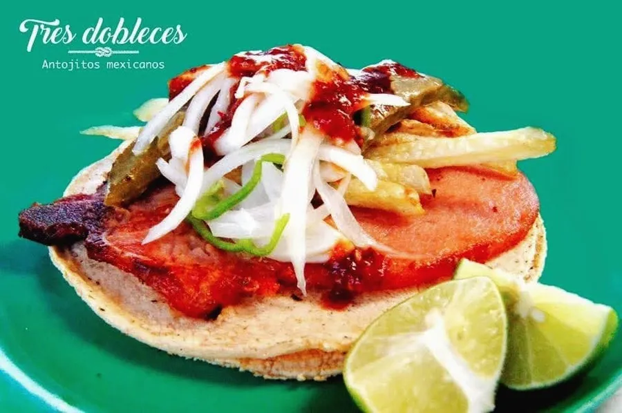 Taco de chuleta con papas